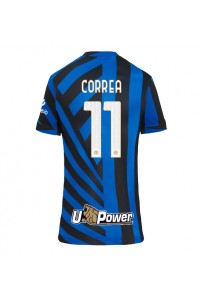 Inter Milan Joaquin Correa #11 Fotballdrakt Hjemme Klær Dame 2024-25 Korte ermer